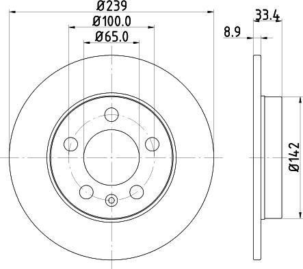 HELLA 8DD 355 107-461 - Discofreno autozon.pro