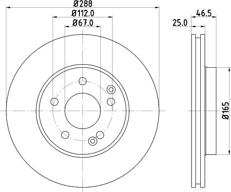 HELLA 8DD 355 107-482 - Discofreno autozon.pro