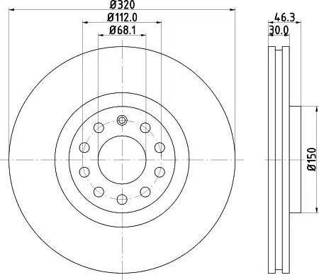 HELLA 8DD 355 107-621 - Discofreno autozon.pro