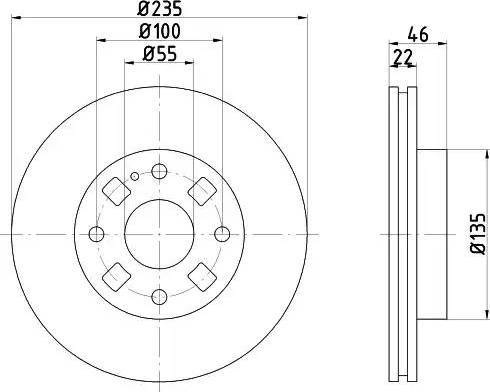 HELLA 8DD 355 107-191 - Discofreno autozon.pro