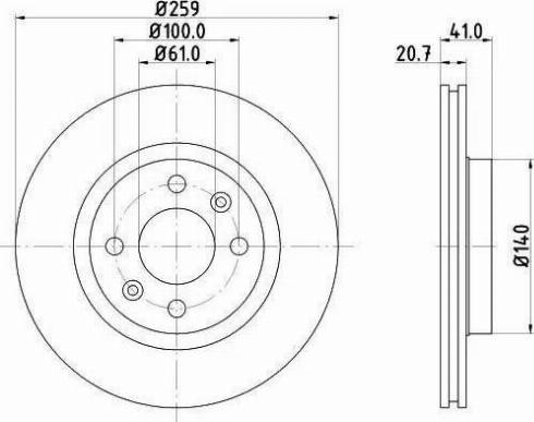 HELLA 8DD 355 107-121 - Discofreno autozon.pro