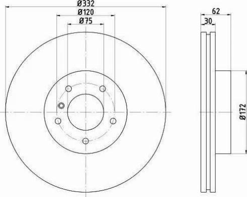 HELLA 8DD 355 107-751 - Discofreno autozon.pro