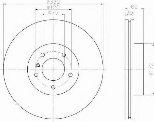 HELLA 8DD 355 107-752 - Discofreno autozon.pro