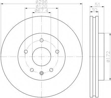 HELLA 8DD 355 119-951 - Discofreno autozon.pro