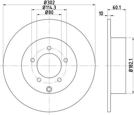 HELLA 8DD 355 119-451 - Discofreno autozon.pro