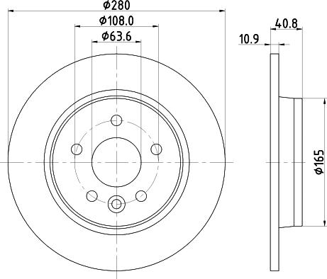 HELLA 8DD 355 119-502 - Discofreno autozon.pro