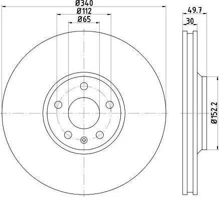 HELLA 8DD 355 121-421 - Discofreno autozon.pro