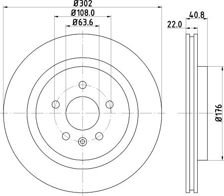 HELLA 8DD 355 119-142 - Discofreno autozon.pro