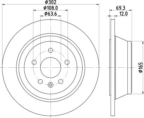 HELLA 8DD 355 119-152 - Discofreno autozon.pro