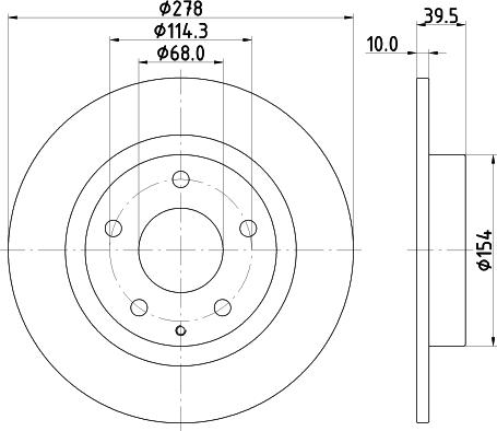 HELLA 8DD 355 119-391 - Discofreno autozon.pro