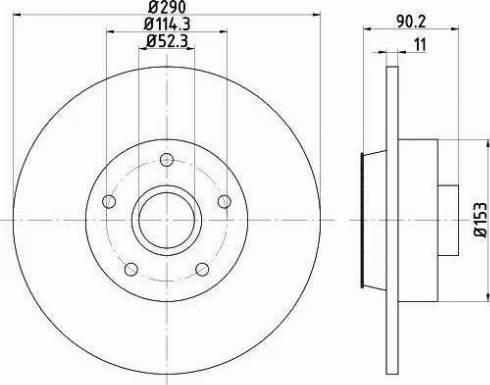 HELLA 8DD 355 119-301 - Discofreno autozon.pro