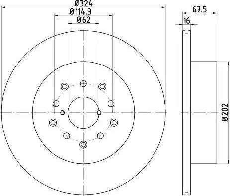 HELLA 8DD 355 114-941 - Discofreno autozon.pro