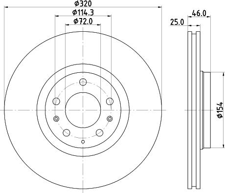 HELLA 8DD 355 114-491 - Discofreno autozon.pro