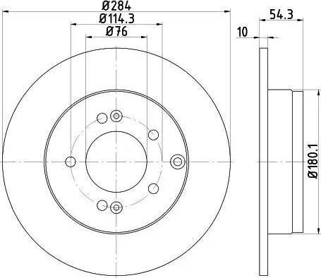 HELLA 8DD 355 114-521 - Discofreno autozon.pro