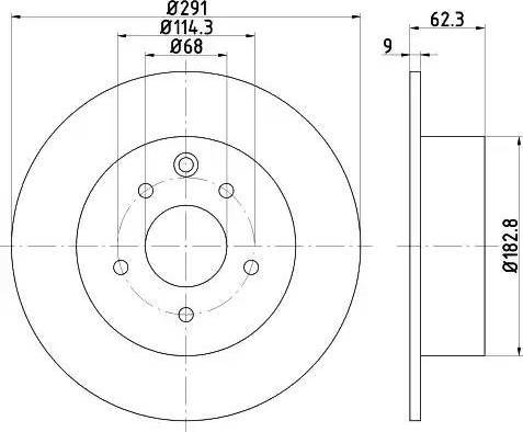 HELLA 8DD 355 119-101 - Discofreno autozon.pro