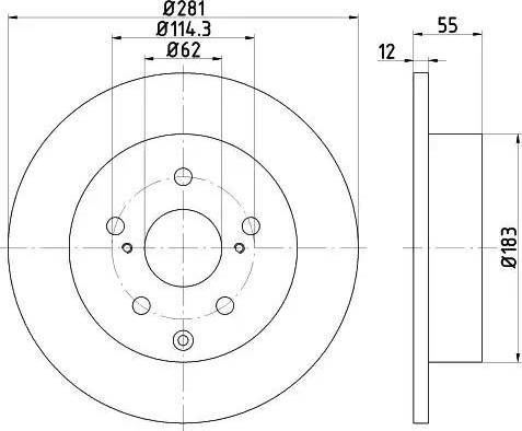 HELLA 8DD 355 114-071 - Discofreno autozon.pro