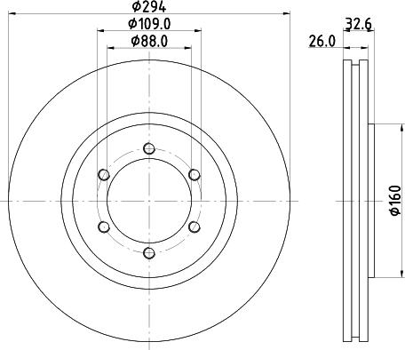 HELLA 8DD 355 114-121 - Discofreno autozon.pro