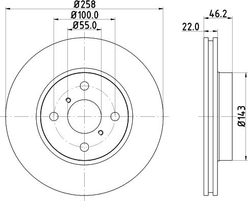 HELLA 8DD 355 114-311 - Discofreno autozon.pro