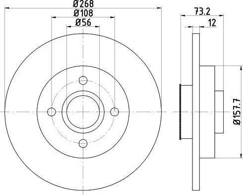 HELLA 8DD 355 114-741 - Discofreno autozon.pro