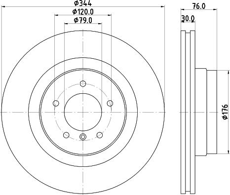 HELLA 8DD 355 115-961 - Discofreno autozon.pro