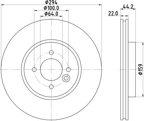 HELLA 8DD 355 115-882 - Discofreno autozon.pro