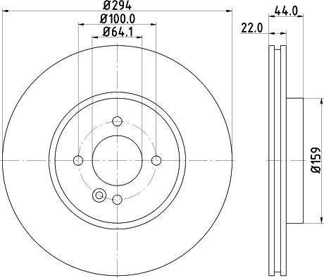 HELLA 8DD 355 115-872 - Discofreno autozon.pro