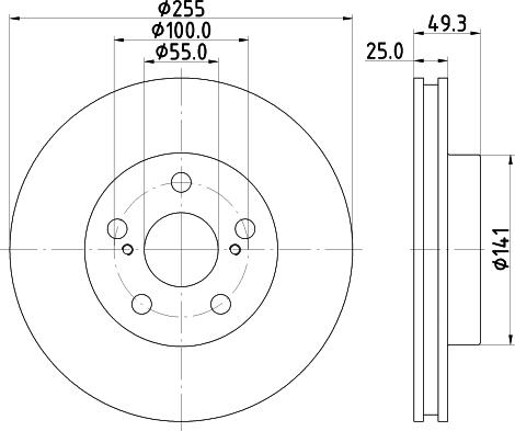 HELLA 8DD 355 116-981 - Discofreno autozon.pro