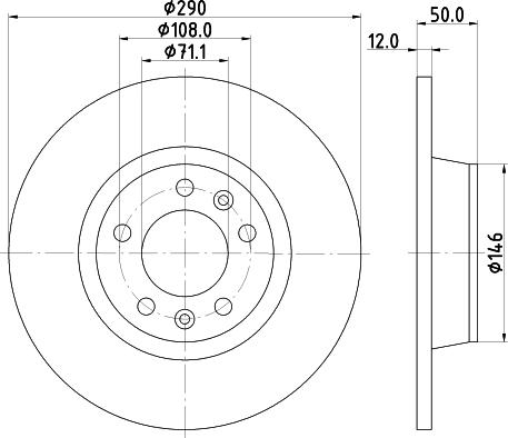 HELLA 8DD 355 116-171 - Discofreno autozon.pro