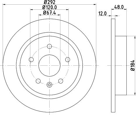 HELLA 8DD 355 116-831 - Discofreno autozon.pro