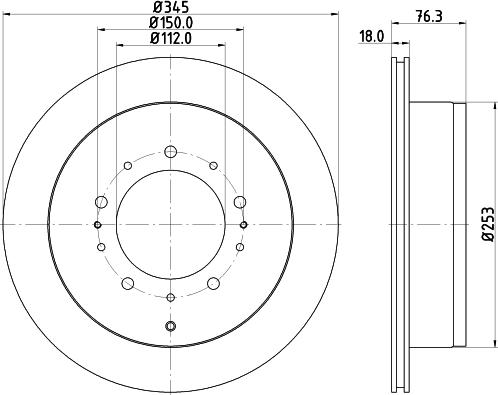 HELLA 8DD 355 116-331 - Discofreno autozon.pro