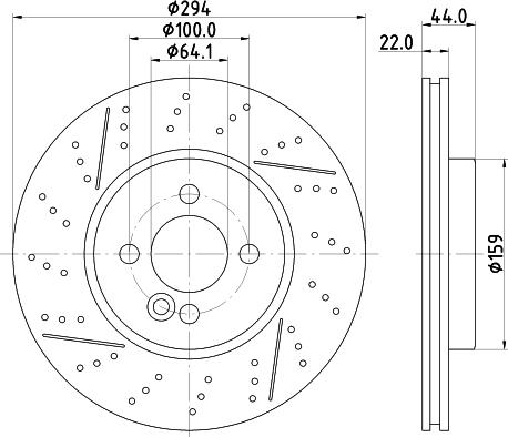 HELLA 8DD 355 123-611 - Discofreno autozon.pro