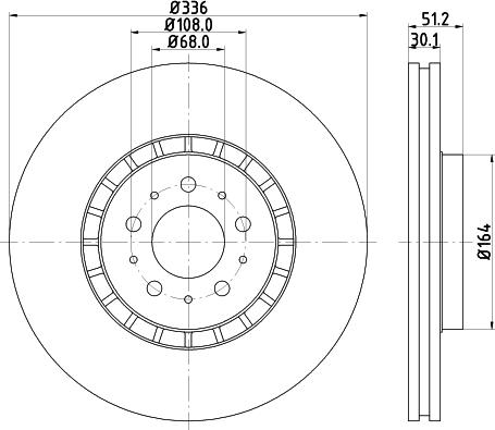 HELLA 8DD 355 110-592 - Discofreno autozon.pro