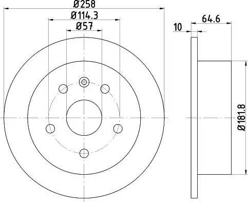 HELLA 8DD 355 110-681 - Discofreno autozon.pro