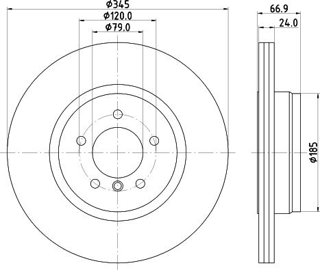 HELLA 8DD 355 110-042 - Discofreno autozon.pro