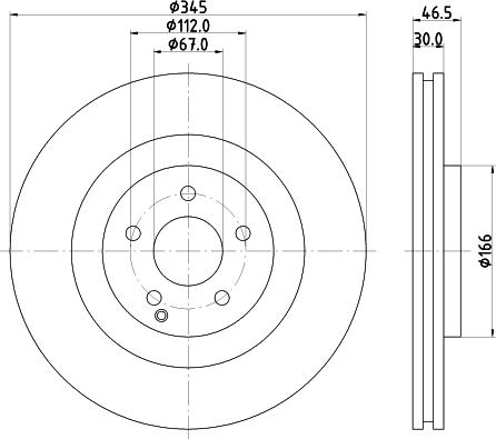 HELLA 8DD 355 110-112 - Discofreno autozon.pro