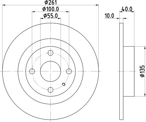 HELLA 8DD 355 110-861 - Discofreno autozon.pro