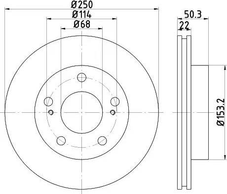 HELLA 8DD 355 110-821 - Discofreno autozon.pro