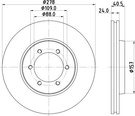 HELLA 8DD 355 111-991 - Discofreno autozon.pro