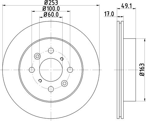 HELLA 8DD 355 111-591 - Discofreno autozon.pro