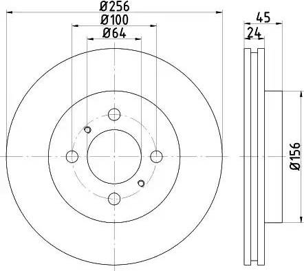 HELLA 8DD 355 111-541 - Discofreno autozon.pro