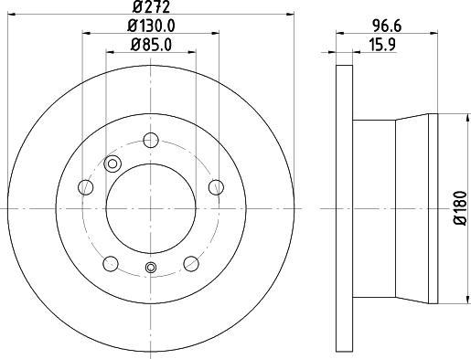 HELLA 8DD 355 111-891 - Discofreno autozon.pro