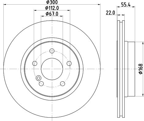 HELLA 8DD 355 111-852 - Discofreno autozon.pro