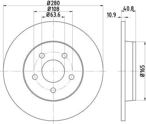 HELLA 8DD 355 111-401 - Discofreno autozon.pro