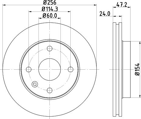 HELLA 8DD 355 111-351 - Discofreno autozon.pro