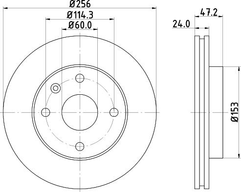 HELLA 8DD 355 134-061 - Discofreno autozon.pro