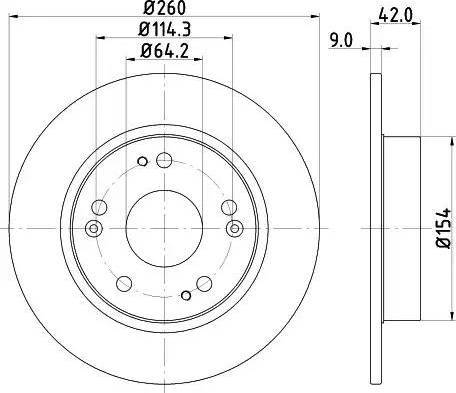 HELLA 8DD 355 114-321 - Discofreno autozon.pro