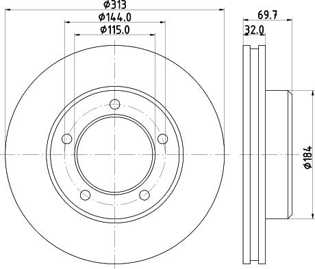 HELLA 8DD 355 118-591 - Discofreno autozon.pro