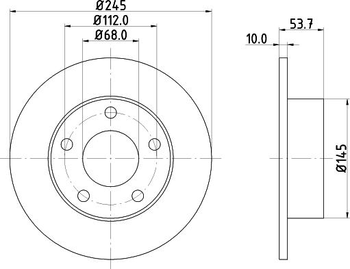 HELLA 8DD 355 118-581 - Discofreno autozon.pro