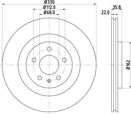 HELLA 8DD 355 118-021 - Discofreno autozon.pro