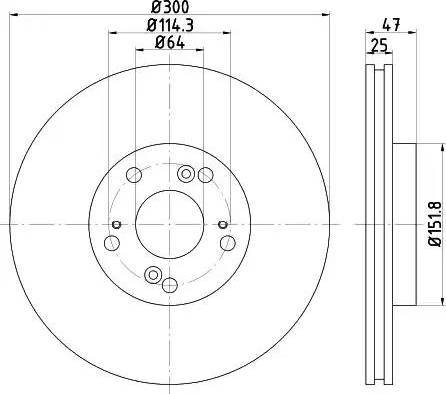 HELLA 8DD 355 112-151 - Discofreno autozon.pro